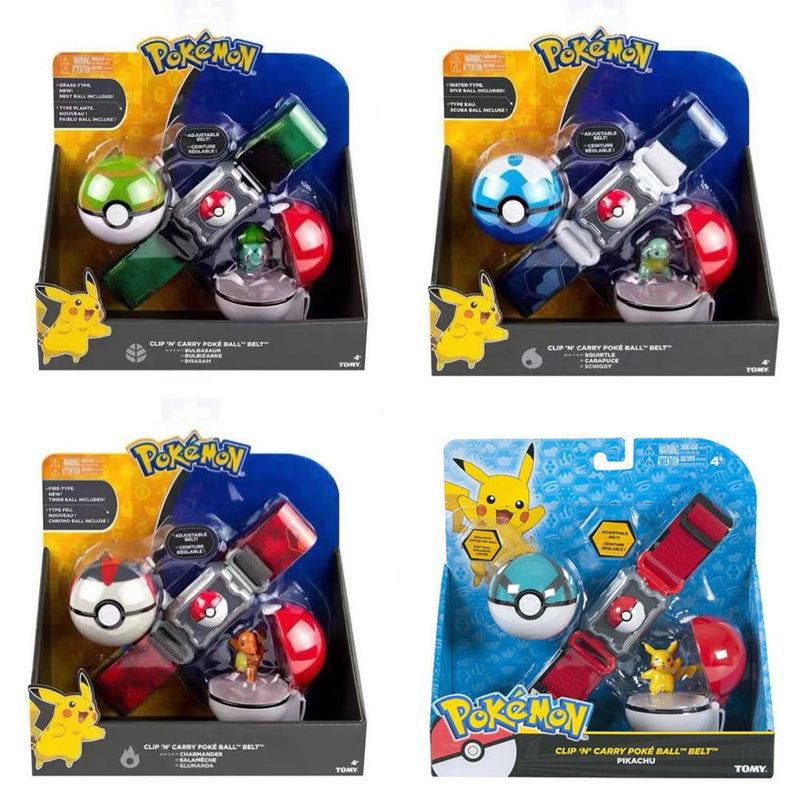 Echte US-Version Pokemon Master Elf Ball Belt Set Teleskop TAKARA TOMY Spielzeug für Kinder Geschenk