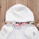 Stock de EE. UU. 0-24M Nueva moda Lovely Spring Newborn Baby Girls Trajes deportivos Ropa Sudadera Sudaderas con capucha + Conjunto de pantalones AU