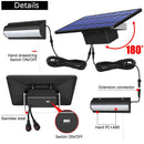 New style solar chandelier with switch and 3m cable for outdoor indoor porch balcony outdoor indoor automatic switch solar light