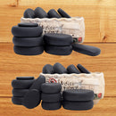 Juego de piedras de basalto para masaje con piedras calientes Tontin, salón de belleza, SPA con bolsa de calefacción de lona gruesa, alivio del dolor de espalda para el cuidado de la salud