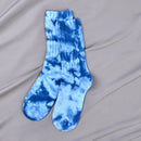 Tie Dye Woman Sock Ladies Thick Line Standard Socks for Women Colorful Happy Crew Sox Couples Cotton Trendy Autumn Winter Sokken