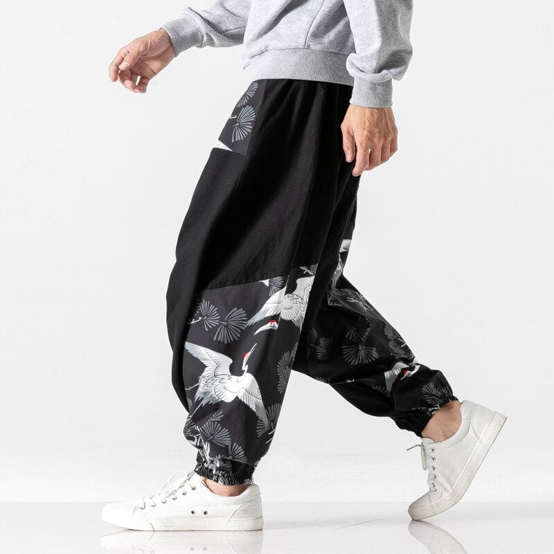 ¡Novedad de 2020! Pantalones bombachos para hombre, ropa de calle Harajuku de estilo coreano, pantalones de chándal para correr para hombre, pantalones informales holgados para hombre