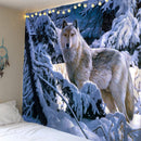 Zebra Lion Tapestry Wall Hanging Tribal Animal Sheets Wolf Tiger Horse Tapestry Home Decor Beach Mat