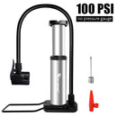 WEST BIKING 120PSI Bicycle Pump Fit Presta Schrader Aluminum Alloy Bike Inflator Foot Pedal Portable Floor Air Inflator Pump