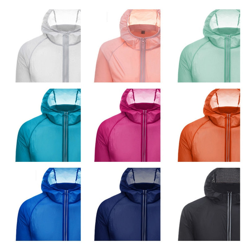 UPF50 + chaqueta de protección solar para acampar, escalar, viajar, senderismo, hombres y mujeres, Anti-UV, cortavientos para ciclismo, abrigo de piel para correr de secado rápido