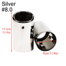 2 unids/set de cubiertas de tubos de escape de coche de acero inoxidable cromado para Audi A1 A3 A4 TT 2009-2015/VW Volkswagen PASSAT