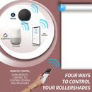 TUYA Smart Control Motorized Zebra Shades Customized Size WiFi Motor Electric Roller Blinds Compatible with Alexa Google Home