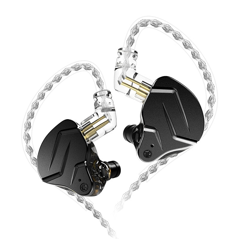 KZ ZSN Pro X In Ear Auriculares Tecnología híbrida 1BA + 1DD HIFI Bass Metal Auriculares Sport Noise Cancelling Auriculares Monitor