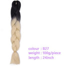 Black Star Hair Ombre Jumbo Extensiones de cabello trenzado Trenzas retorcidas de 24 pulgadas Fibra de cabello sintético para trenzado retorcido para mujeres