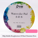 Watercolor Paper Postcard, 25% Cotton 140 lb (300 GSM)  Round Watercolor Pad Travel Art Journal