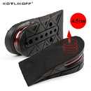 KOTLIKOFF Invisible Height Increase Insole Adjustable 2 Layer 3CM/4.5CM Air Cushion Pads Elevator Soles Insoles Inserts For Shoe