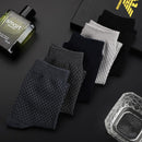 High Quality 10Pair /Lot Men&#39;s  Bamboo Fiber Socks Compression Long Socks Men&#39;s Black Business Casual Male Sock Large Size 38-45