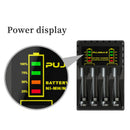 VOXLINK 4 slot Battery Charger for AAA/AA Rechargeable Battery Short Circuit Protection with LED Indicator Ni-MH/Ni-Cd charger