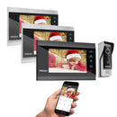 TMEZON 1080P Video Door Phone Home Intercom System Wireless WiFi Smart IP Video Doorbell 7 Inch with  Wired Doorbell TUYA APP