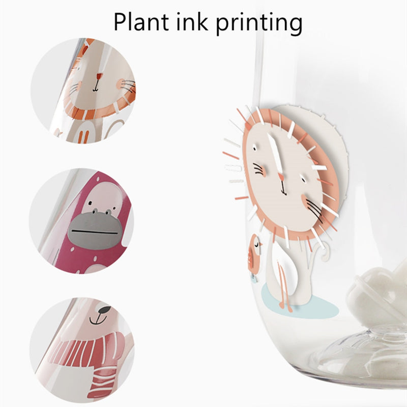 BC Babycare Baby Sippy Cup Kids Learning 360° Drinking Water Baby Bottle Leakproof V-Straw Anti-choked Handle/Shoulder Strap Cup