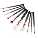 Jessup Makeup Brushes Kit 6-25pcs Black/Rose Gold Powder Foundation Eyeshadow Line Highlighter Concealer Blender Cosmetic Set