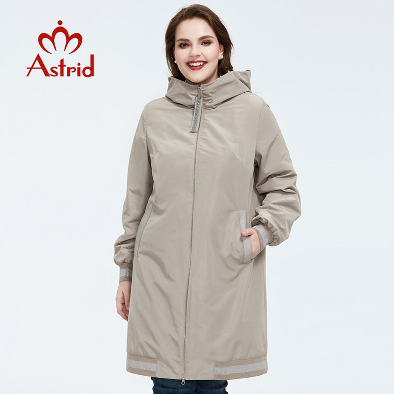 Astrid Spring new arrival trench coat for women outerwear high quality Oversize long style spring coat women AS-9373