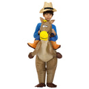 40 to 59 Inch Tall Kids Gift Animal Halloween Costume for Kids Inflatable Cowboy Ride Horse Children&