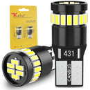 2 Stück T10 W5W LED Canbus Birnen 168 194 fehlerfreie LED Standlichter Innenraum-Kuppelleuchten 24SMD 3014 Weiß 12V für Audi BMW Benz