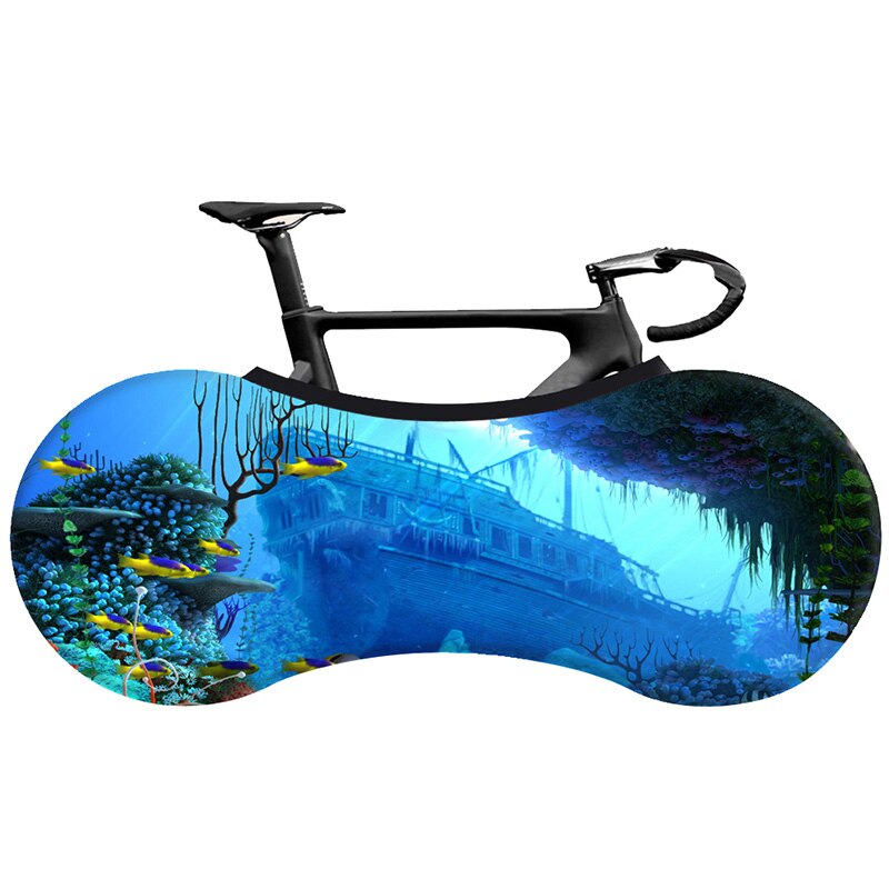 HSSEE beach series bicycle dust cover elastic fabric road bike indoor bicycle dust cover 26"-29" 700c bicycle accessories