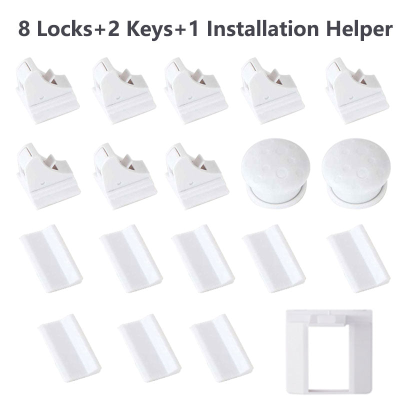 12+3 Pcs Magnetic Child Lock Children Protection Baby Safety Lock Drawer Latch Cabinet Door Lock Limiter Infant Security Locks