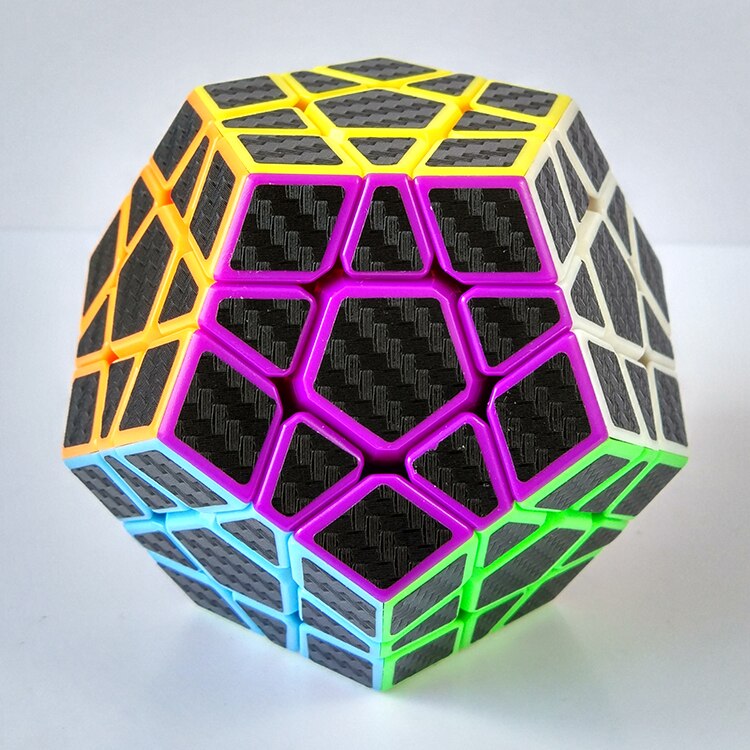 ZCUBE 3x3 wumofang Carbon Fiber Sticker Magic Puzzle Cubo Magico Cube Brain Teaser Dodecahedron Professional Educational Toy