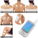 Rechargeable 16 Modes Electronic Pulse Massager EMS TENS Unit Muscle Stimulator Pain Relief Therapy with 12pcs Electrode Pads