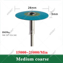 AZDENT Dental (HP) Ruedas de pulido de diamante de goma de 26 mm para disco de rueda de pulidor de laboratorio dental PFM Emaxs de porcelana Zirconia