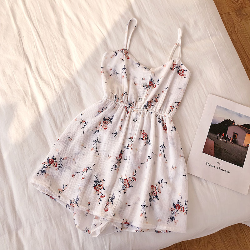 Floral Overalls Frauen Strand Shorts Strampler Neue Sommer Bohemian Print Overalls Mode Frauen Schlank Hohe Taille Playsuits Femme