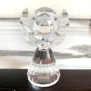 Crystal Glass Angel Figurines Craft Lovely Crystal Angel Ornament Home Table Wedding  Decor Great Kids Christmas Gifts