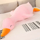 Juguete de peluche de pato Kawaii grande, almohada para dormir de ganso, muñeco de peluche de alta calidad, regalo dulce divertido y suave para amigos, regalos para niños