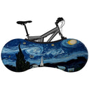 HSSEE oil painting series bicycle cover high quality elastic fabric road bike indoor dust cover new technology does not fade