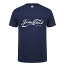 ENJOY JESUS CHRIST THE REAL KING CHRISTIAN FUN T SHIRT Baptism Church Bride Squad Esthetic Faith Cotton Funny Gift T-Shirt