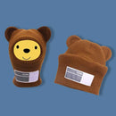 Black Cycling Winter Hats Unisex Funny Mask Hat Handmade Artificial Wool Knit Bonnet Halloween Party Mouse Ski Mask Beanie Caps