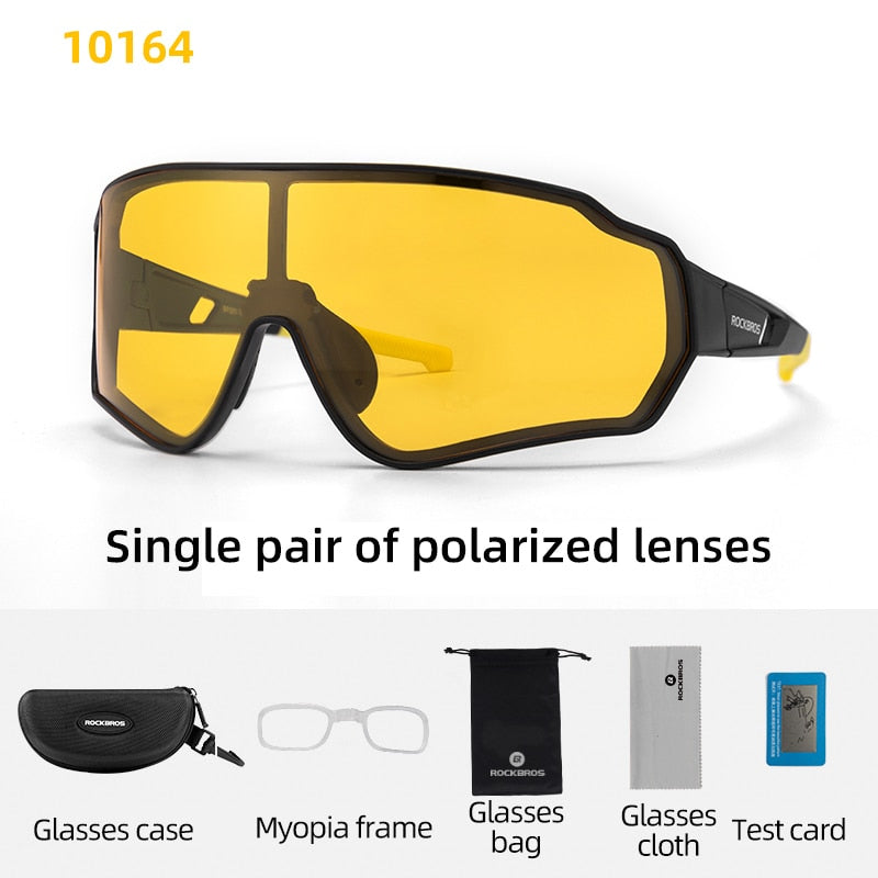 Gafas de ciclismo ROCKBROS, gafas de sol polarizadas para bicicleta de montaña y carretera, protección UV400, gafas de bicicleta Unisex ultraligeras, equipo deportivo