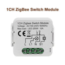 GIRIER Tuya ZigBee 3,0 Módulo de interruptor 10A Smart Home DIY Breaker 1 2 3 4 Gang admite Control de 2 vías funciona con Alexa Google Home