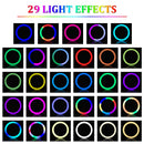 RGB Led Ring Light With Stand colorful Lighting 29 Colorlight,3 Normal Modes Dimmable Selfie 10inch Ring Light For Youtube Video