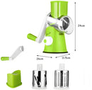 Vegetable Mandoline Slicer Multipurpose Fruit Vegetable Cutter Potato Cheese Shredder Rotary Drum Grater Chopper Kitchen Gadgets
