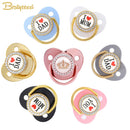 9 Farben Schnuller Babyparty Geschenk Bling Baby Dummy Silikon BPA frei Säuglingsnippel Neugeborene Schnuller für Babys Ich liebe Mama Papa