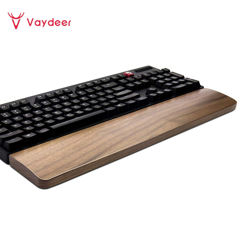 Teclado de madera de nogal Reposamuñecas Vaydeer Ergonomic Gaming Desk Muñequera Soporte