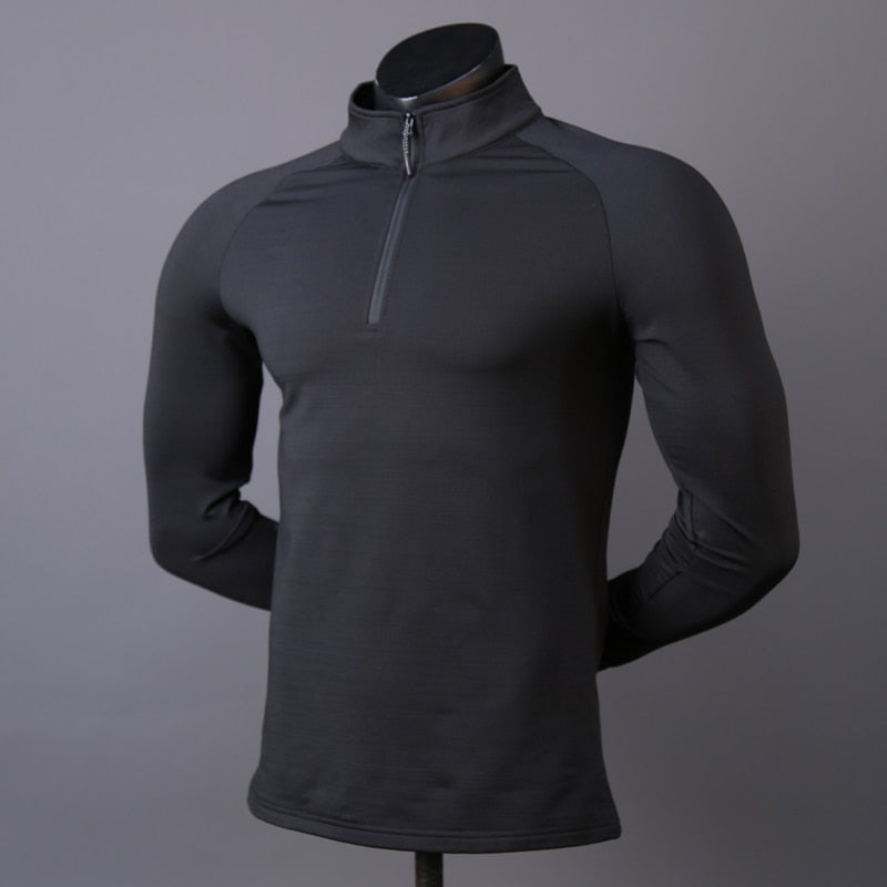 Compression Shirts Bodybuilding Football Mens Outdoor Long Sleeve Training Sporting Jerseys Quick Dry Running Man Fitness Tee