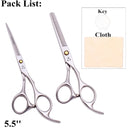 Hair Scissors 5.5 6.0 Professional Hairdressing Scissors Thinning Barber Scissor Set Hair Cutting Scissors 440C Japan Steel 888#