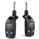 Lekato Wireless Guitar System 2,4 GHz Gitarren-Sender-Empfänger für E-Gitarren-Funksender, eingebaut, wiederaufladbar