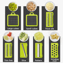 Konco Multi-functional Vegetable Fruits Tool Potato Masher ricer Vegetable Mandoline slicer Peeler Cutter Carrot Shredder Grater