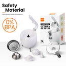 Exprimidor de cítricos MIUI, exprimidor eléctrico de limón naranja de acero inoxidable de 200 W, exprimidor de prensa de núcleo duro, mango de fundición a presión de aluminio