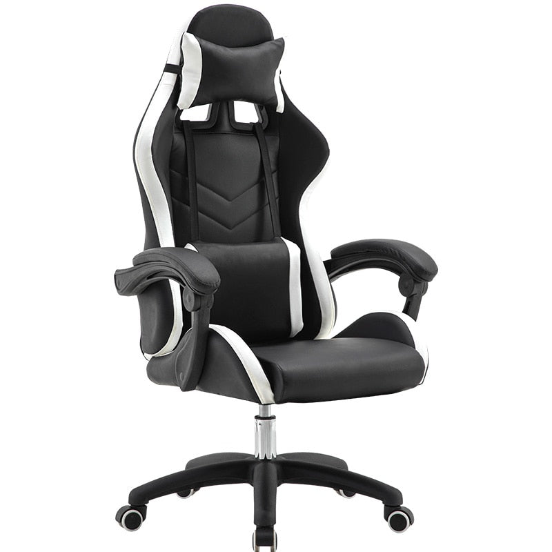 Bürostuhl WCG Computer-Gaming-Stuhl Liegesessel mit Fußstütze Internet-Café Gamer-Stuhl Büromöbel Rosa Stuhl
