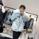 Chaqueta de plumón de invierno para mujer, Parkas plateadas largas y cálidas, plumón de pato de piel de oveja de Mongolia