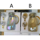 1.8L Colorful Glass kettle Heat-resistant Explosion-proof Large-capacity Teapot Fruit Juice Jug Drinkware Glass Pot Teacups set