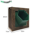 Kreative dekorative Hängetöpfe Hydrokultur Holz Blumenkasten Fotorahmen Blumentopfhalter Vertikale Gartenwand Kunststoff Pflanzer
