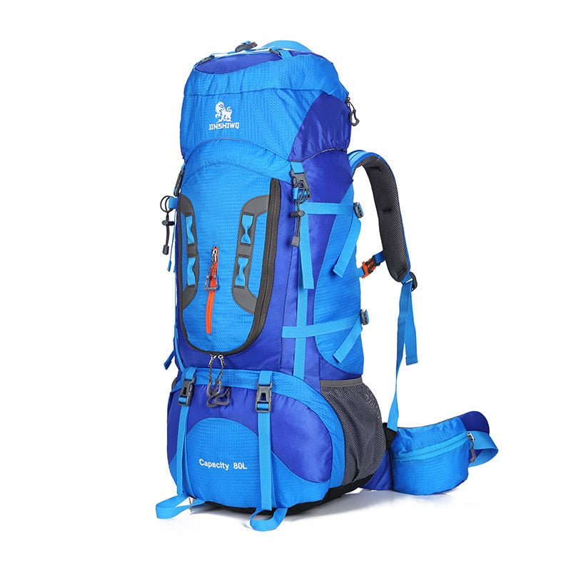 Mochila turística de 80L para acampar, senderismo, mochila militar, equipo de escalada de montaña, mochila deportiva, mochila de supervivencia Molle